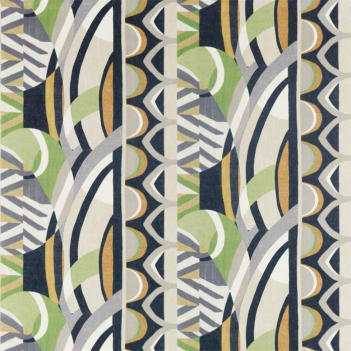 Harlequin Atelier Saffron / Charcoal / Wasabi Fabric Sample HATL120793