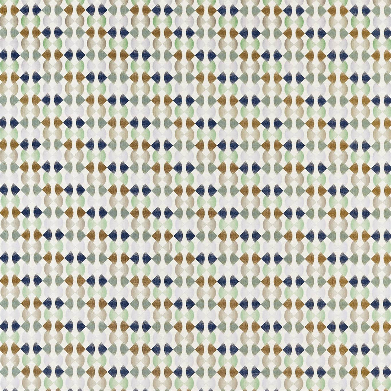 Harlequin Maiolica Ink/Wasabi/Gold Fabric Sample HATL132881