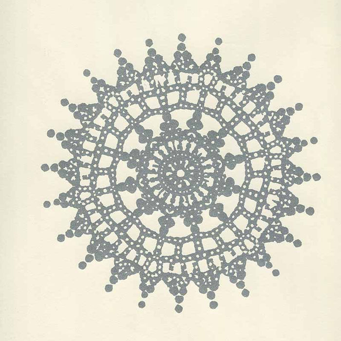 Home Couture Jeanne Medallion Silver Wallpaper Sample HC1310W-10OWP