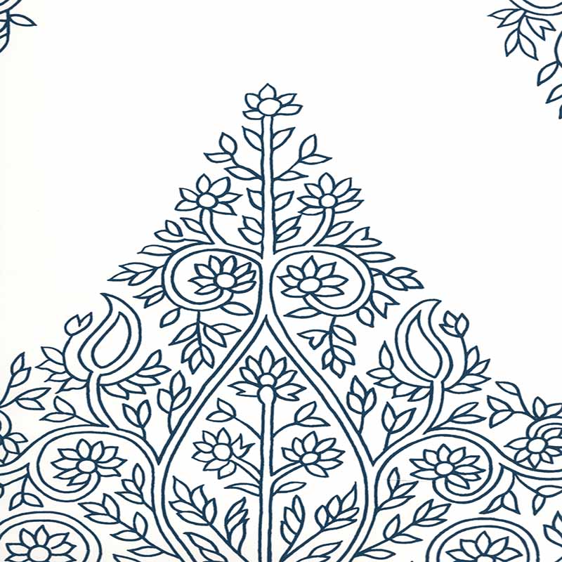 Home Couture Taj Navy Wallpaper Sample HC1480P-03WWP