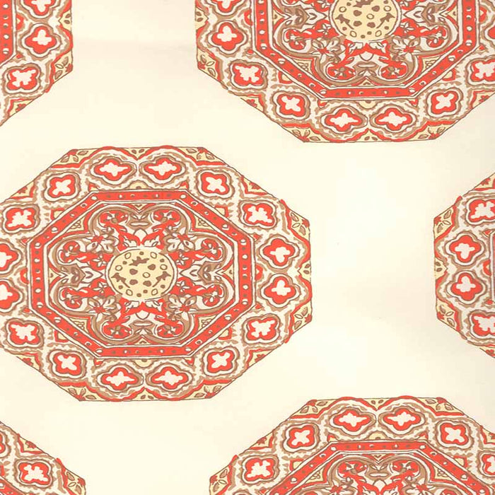 Home Couture Medallion Melon Camel Wallpaper Sample HC1700W-03WP