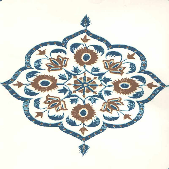 Home Couture Medara Brown Navy Wallpaper Sample HC1850W-04AWP