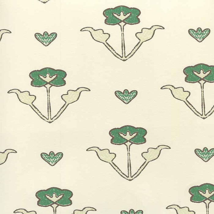 Home Couture Clementine All Over Green Brown Wallpaper Sample HC1995W-06OWP