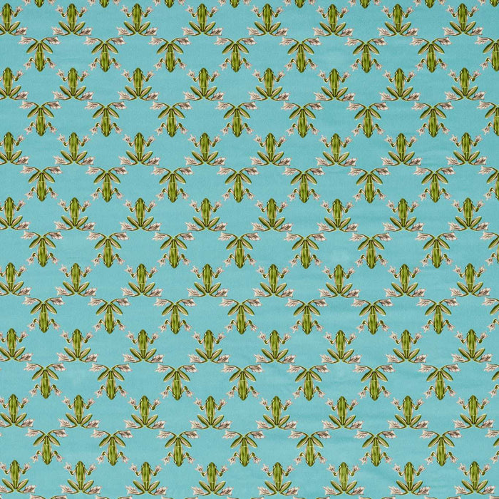 Harlequin Wood Frog Azul/Pistachio Fabric Sample HC4F121163