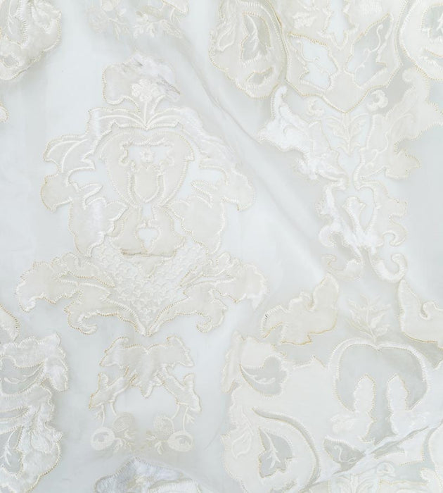 Old World Weavers Palazzo Ricci Sheer Ivory Fabric Sample HC77830008