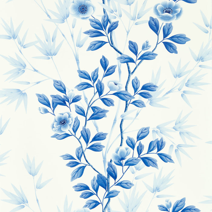 Harlequin Lady Alford Porcelain / China Blue Wallpaper Sample HDHW112898