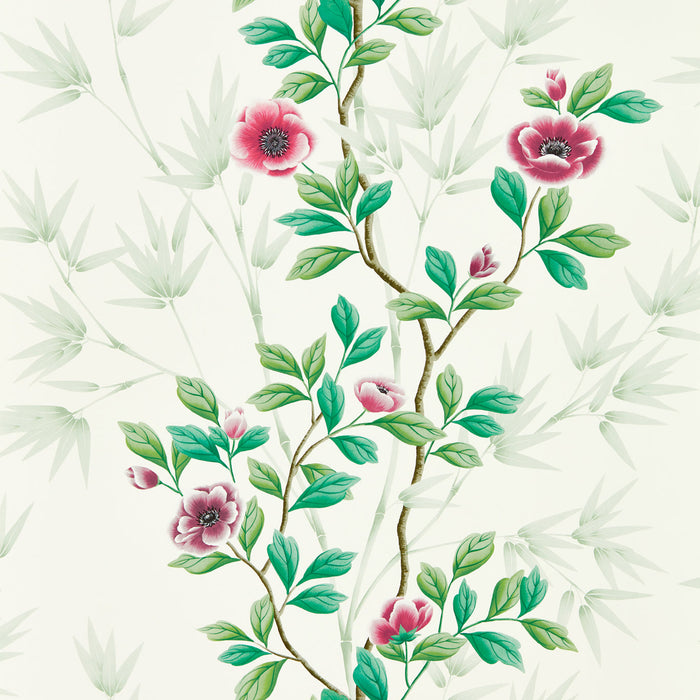 Harlequin Lady Alford Fig Blossom/ Magenta Wallpaper Sample HDHW112899