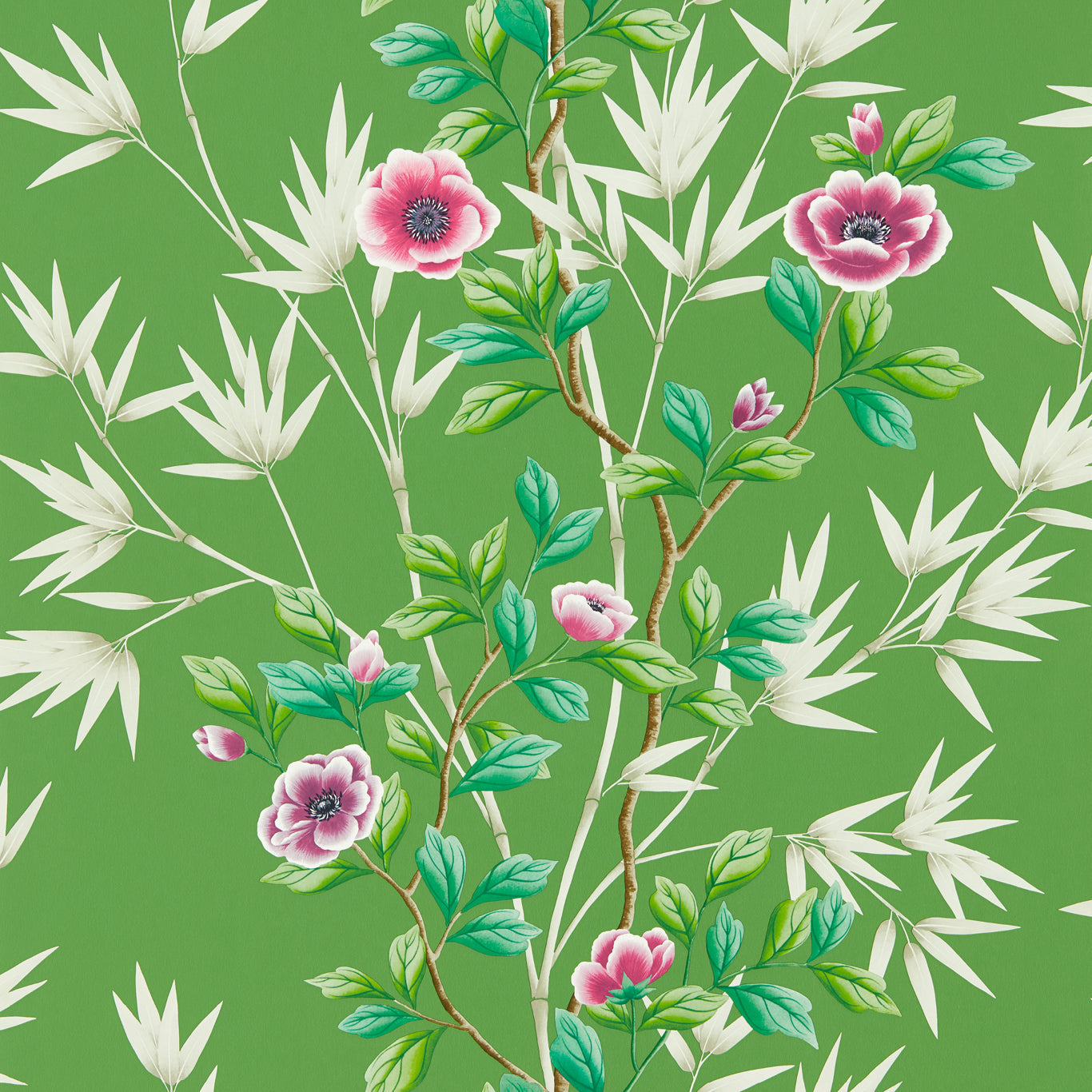 Harlequin Lady Alford Apple/Magenta Wallpaper Sample HDHW112900