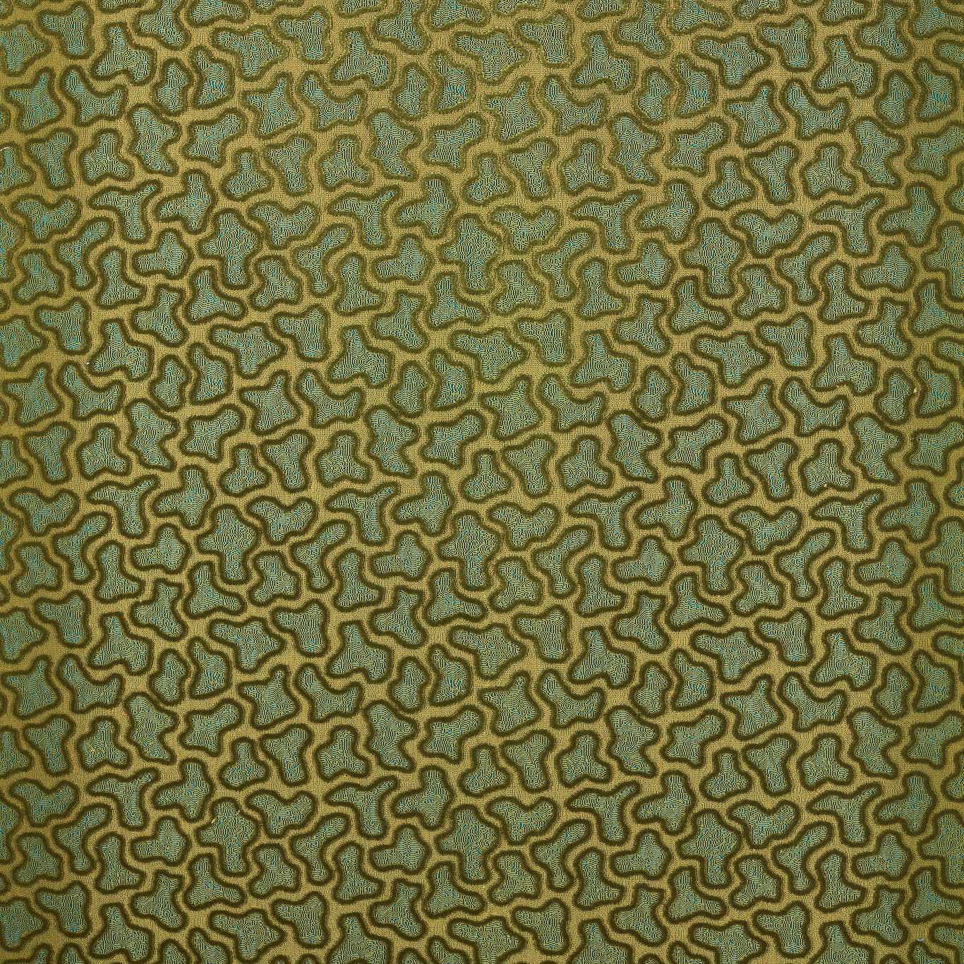 Harlequin Molten Moldavite/Emerald Fabric Sample HDMV134727
