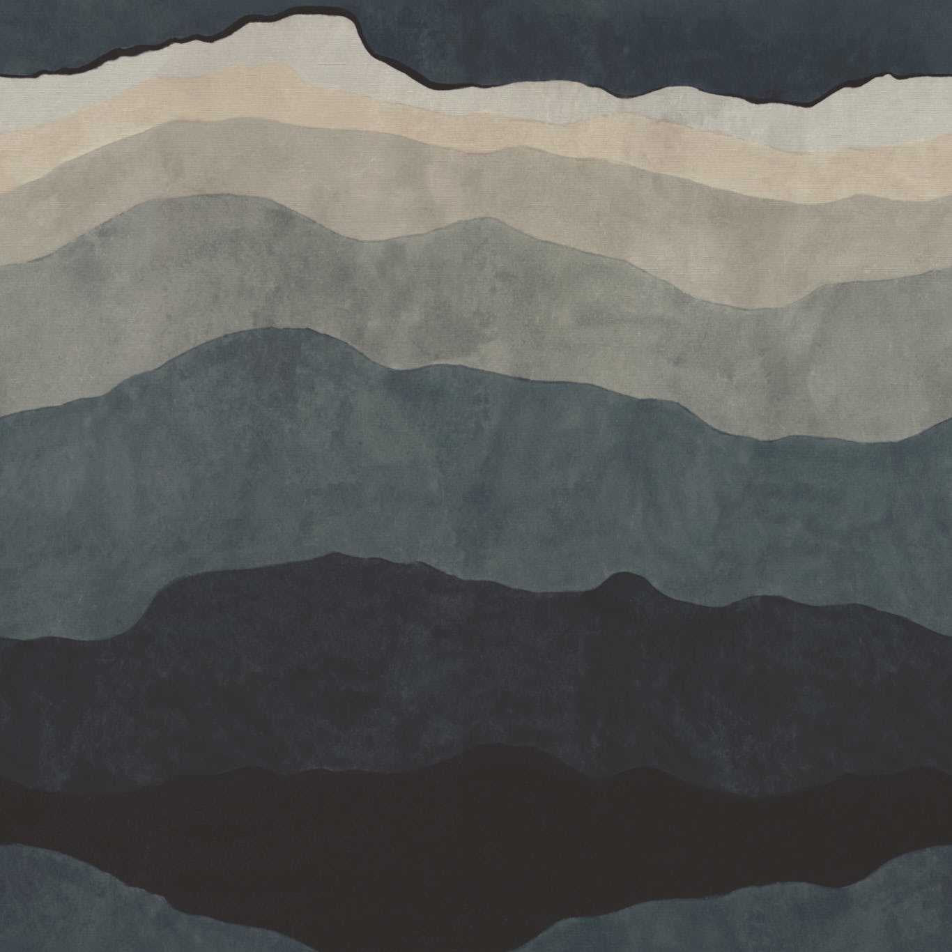 Harlequin Sedimentary Midnight Wallpaper Sample HDMW113327