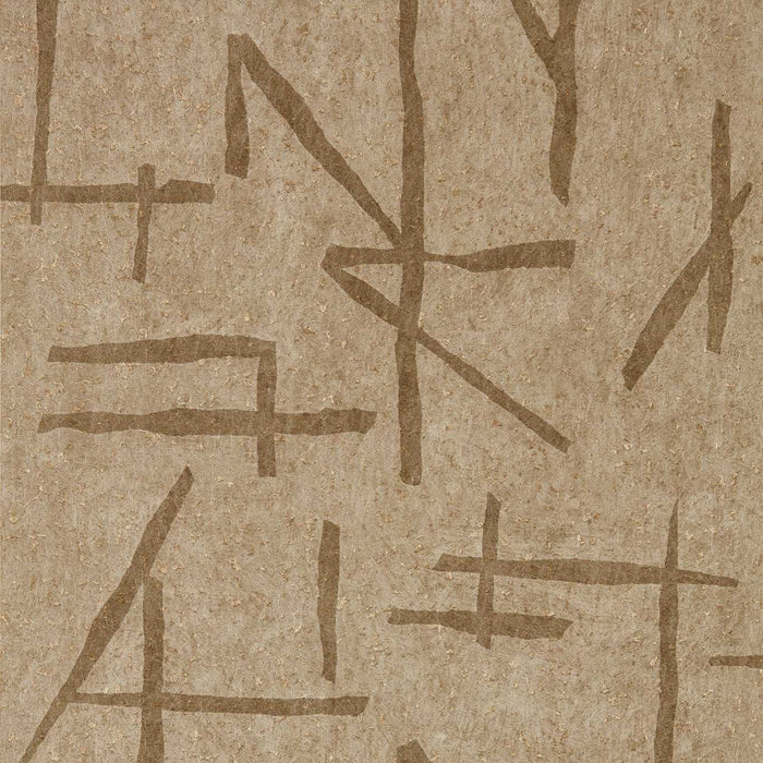 Harlequin Dolmens Sandstone/Gold Wallpaper Sample HDMW113330