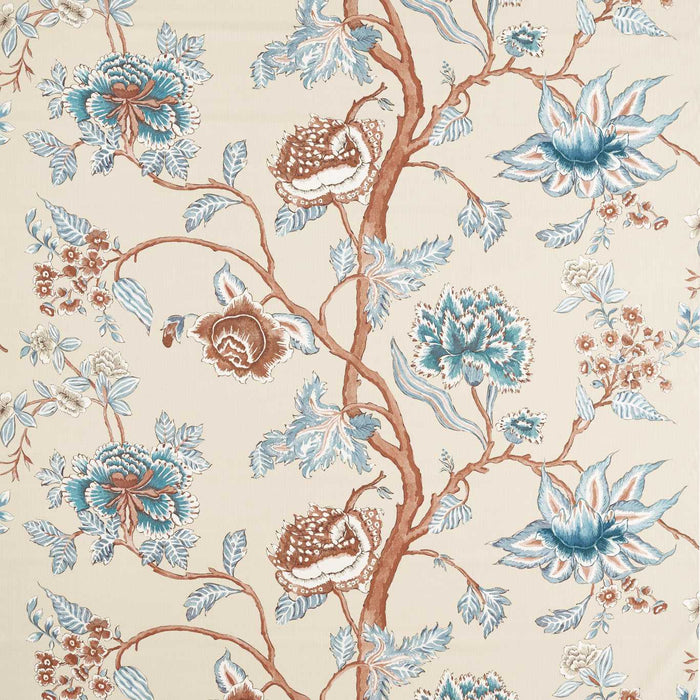 Harlequin Indienne Terracotta/Azul 121343 Fabric Sample HFUF121343