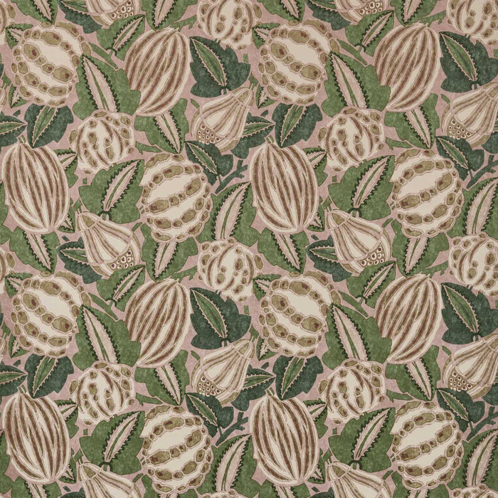 Harlequin Zenith Blush/Forest 121348 Fabric HFUF121348