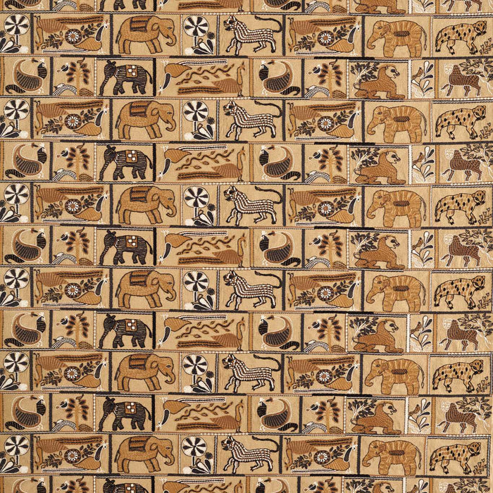 Harlequin Kantha Ochre/Charcoal 134780 Fabric Sample HFUF134780