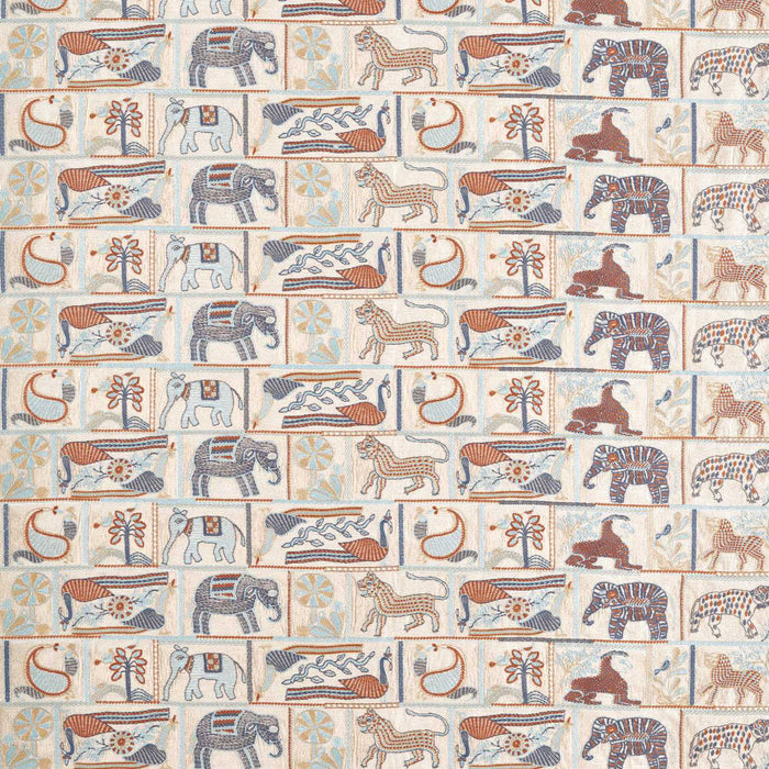 Harlequin Kantha Azul/Paprika 134781 Fabric HFUF134781