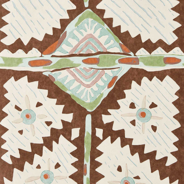 Harlequin Brocha Beechwood/Lagoon 113361 Wallpaper Sample HFUP113361