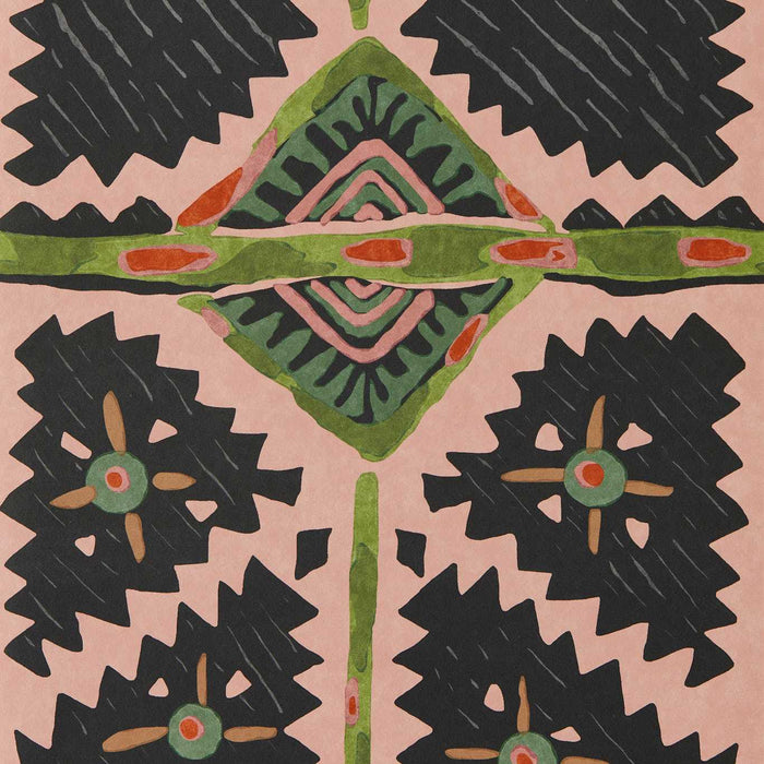 Harlequin Brocha Blush/Charcoal 113362 Wallpaper Sample HFUP113362