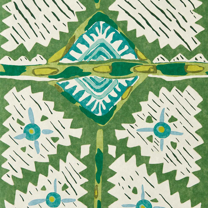 Harlequin Brocha Forest/Azul 113363 Wallpaper Sample HFUP113363