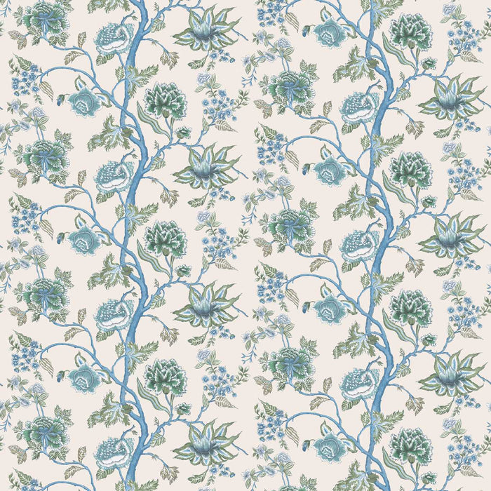 Harlequin Indienne Cornflower/Pine 113374 Wallpaper Sample HFUP113374
