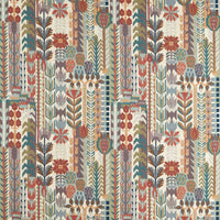 Harlequin Kuparr Terracotta/Azul 134765 Fabric HFUW134765