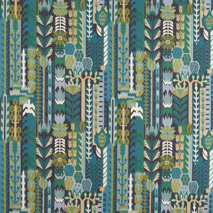Harlequin Kuparr Midnight/Pine 134768 Fabric Sample HFUW134768