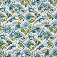 Harlequin Kanagawa Sky/Forest 134770 Fabric HFUW134770