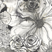 Seabrook Designs Ink Rose Onyx Wallpaper HG10100
