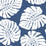 Seabrook Designs Monstera Leaf Blue Wallpaper Sample HG10502