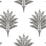 Seabrook Designs Sea Breeze Palm Charcoal Wallpaper Sample HG10600