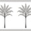 Seabrook Designs Montgomery Palm Border Harbor Grey Wallpaper Sample HG10808B