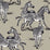 Seabrook Designs Playful Zebras Light Blue Wallpaper Sample HG11102
