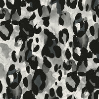 Seabrook Designs Leopard Print Anchored Grey Wallpaper HG11400