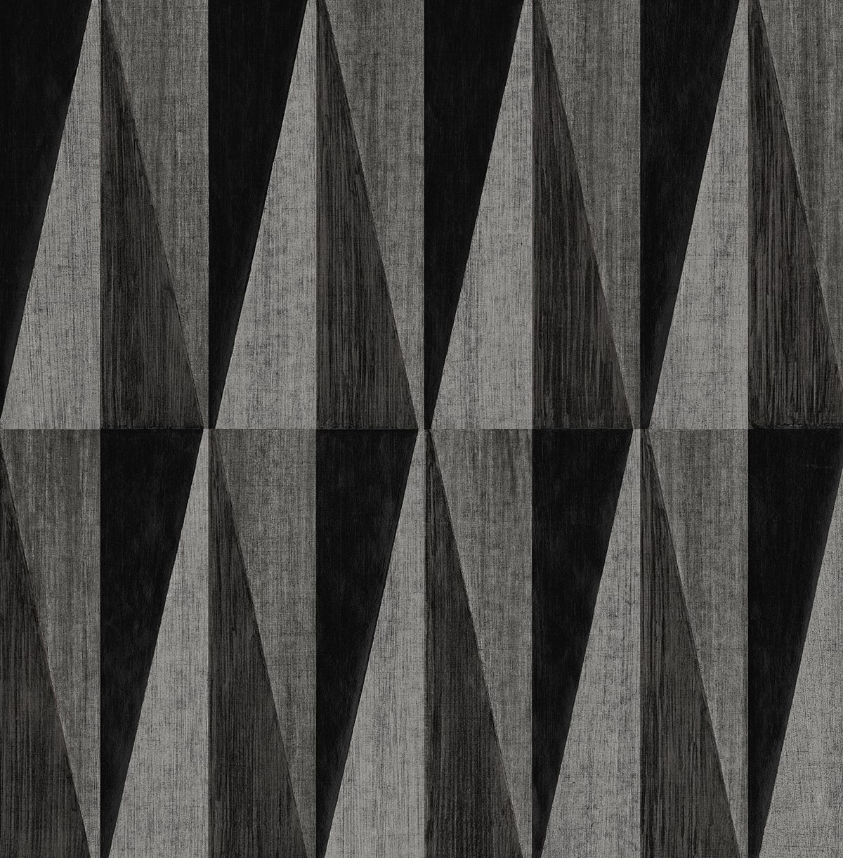 Seabrook Designs Pieced Diamonds Charcoal Wallpaper HG11500