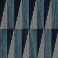 Seabrook Designs Pieced Diamonds Denim Blue Wallpaper HG11502