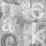 Seabrook Designs Graphic Letters Pewter Wallpaper Sample HG12008