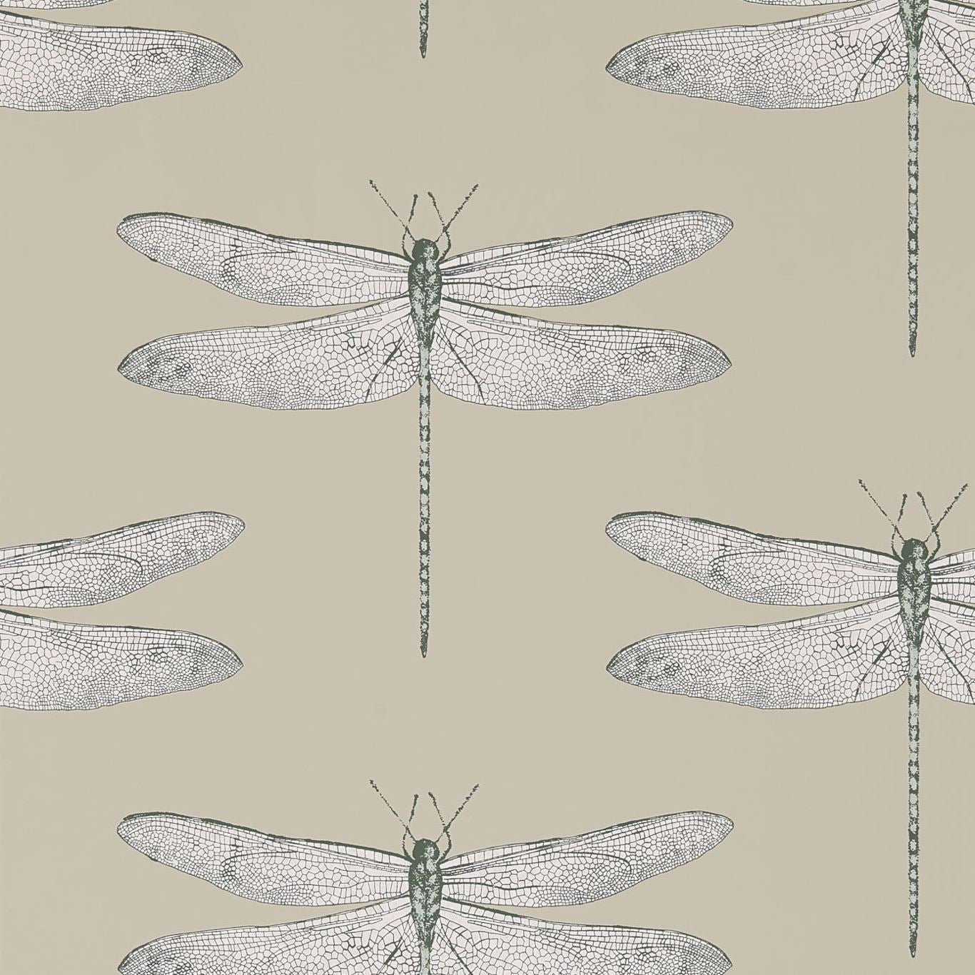 Harlequin Demoiselle Jute/Slate Wallpaper Sample HGAT111241