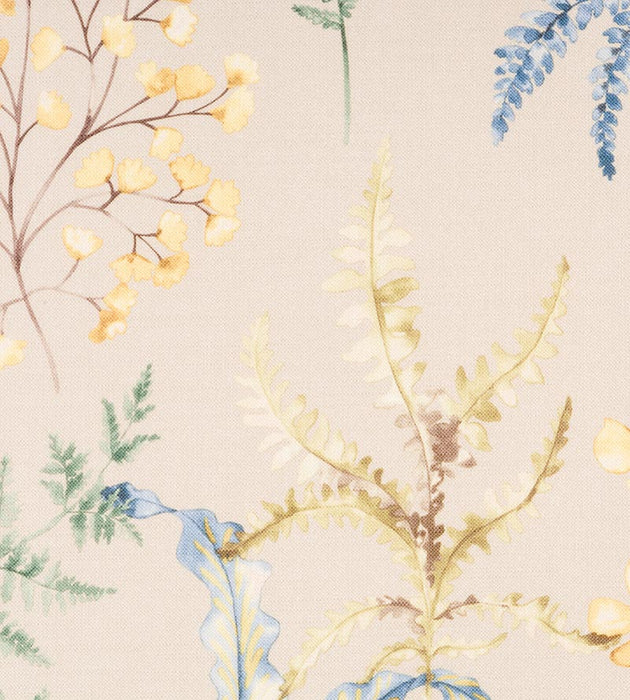 Old World Weavers Wethersfield Fern Khaki Blue Fabric HH38030003