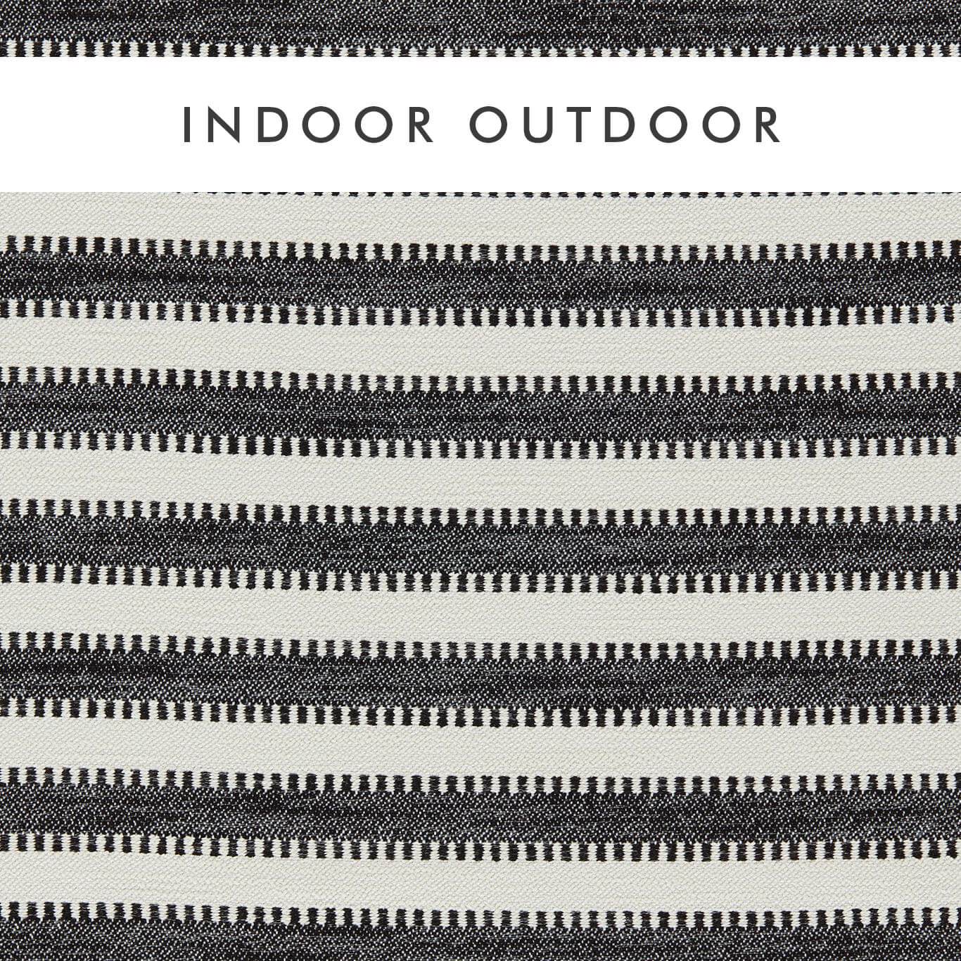 Harlequin Ocala Stripe Black Earth /Chalk Fabric Sample HIOT134527