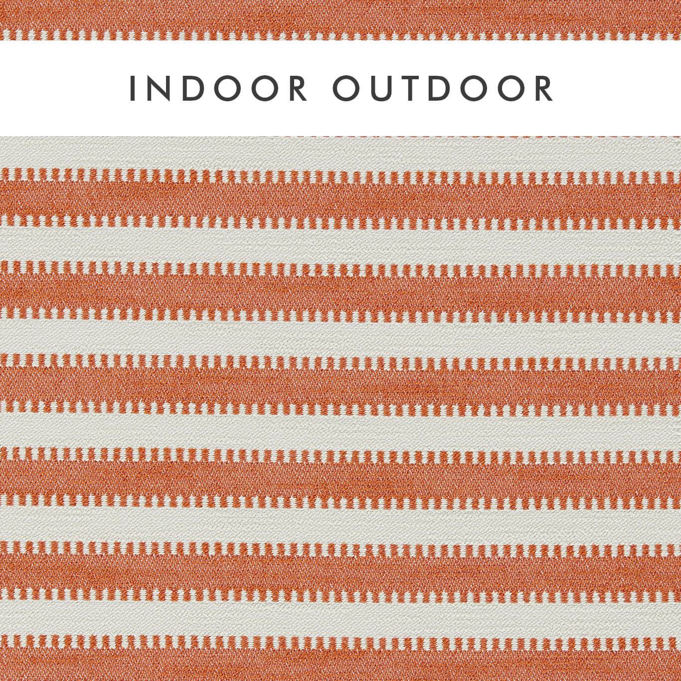 Harlequin Ocala Stripe Clementine/Chalk Fabric Sample HIOT134528
