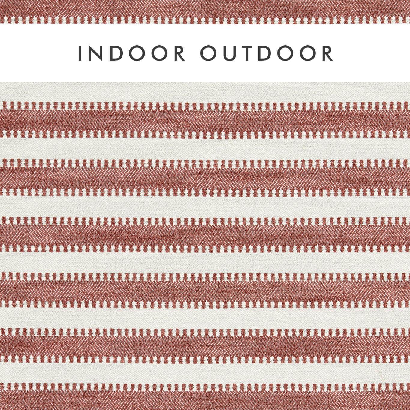 Harlequin Ocala Stripe Rust/Chalk Fabric Sample HIOT134529