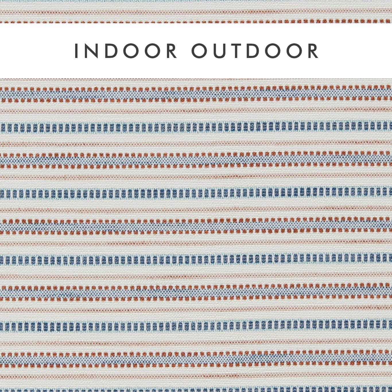 Harlequin Cove Indigo/Rust Fabric Sample HIOT134550