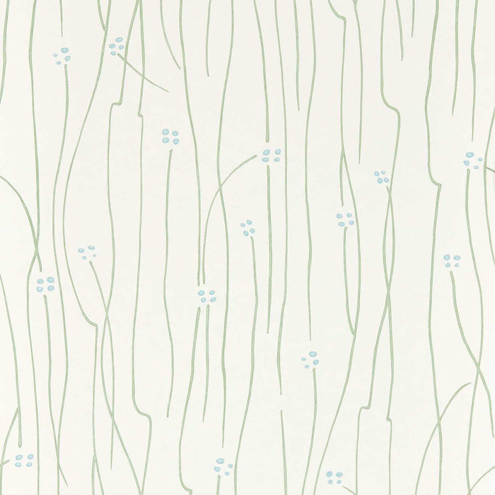 Harlequin Eizou Avocado/ Sky/Chalk Wallpaper Sample HKAW113215