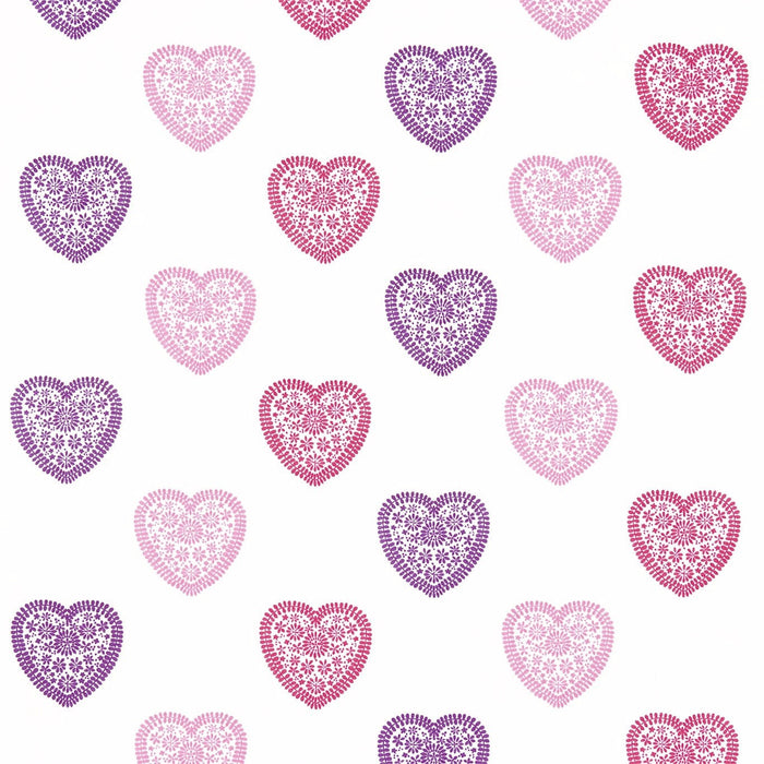 Harlequin Sweet Heart Pink/Purple Fabric Sample HKID130755