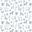 Harlequin Funky Jungle Navy Wallpaper Sample HLTF112630