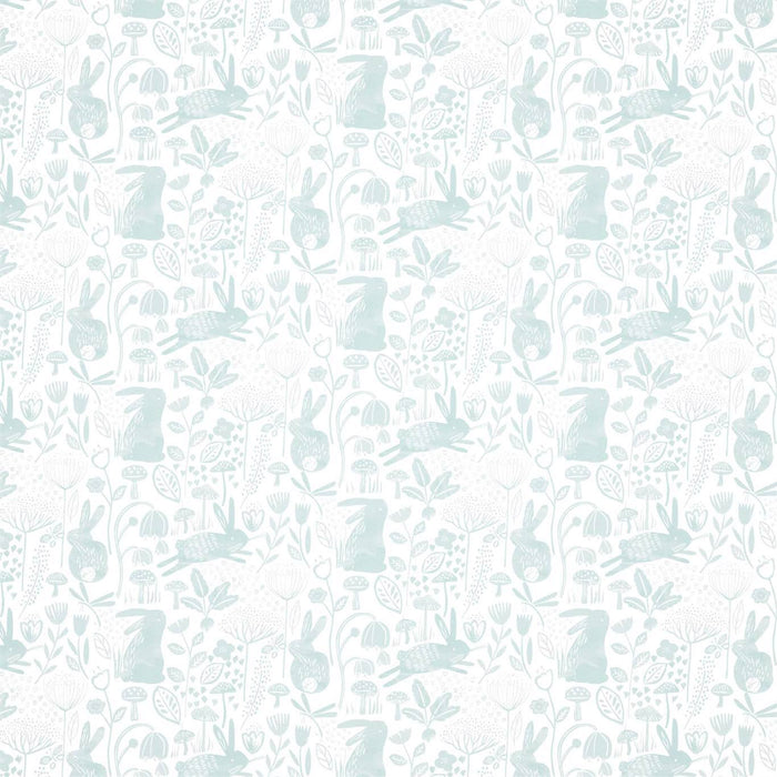 Harlequin Into The Meadow Duck Egg Wallpaper Sample HLTF112631