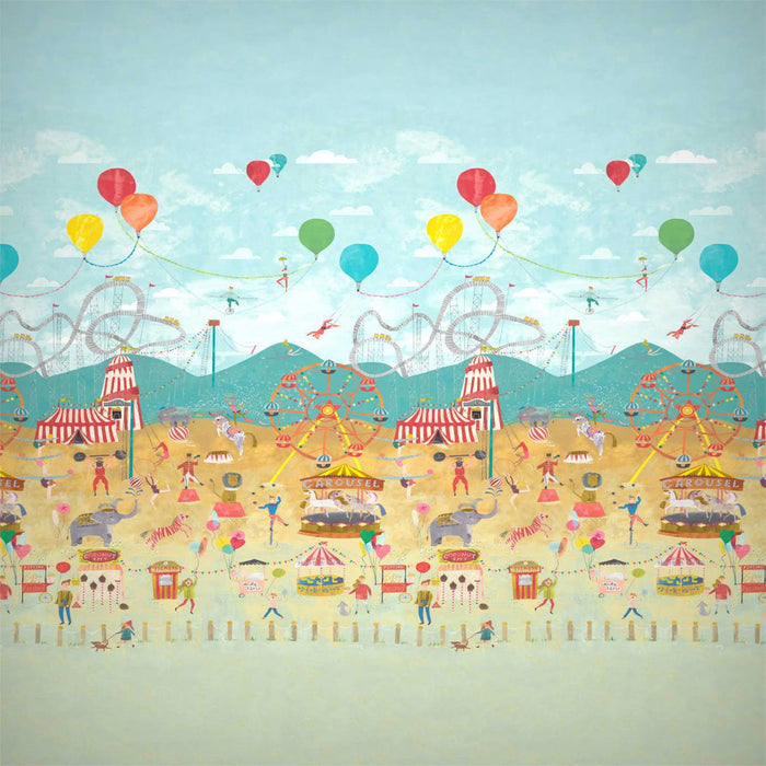 Harlequin Lifes A Circus Carousel Wallpaper Sample HLTF112647