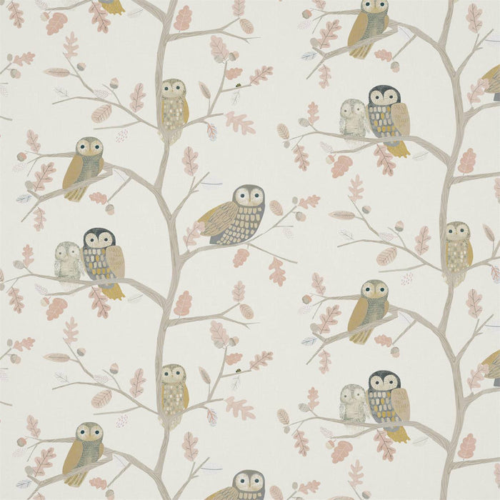 Harlequin Little Owls Powder Fabric Sample HLTF120934