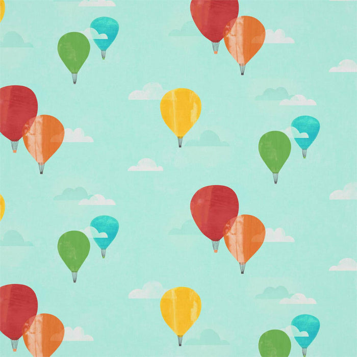 Harlequin And Away We Go! Poppy/Sky/Pineapple Fabric Sample HLTF120944