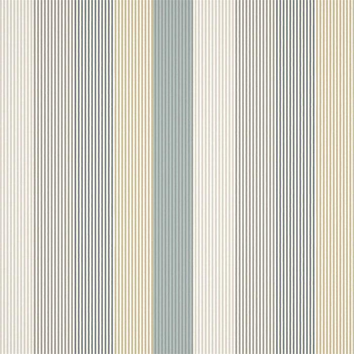 Harlequin Funfair Stripe Calico/Cloud/Pebble/Duckegg Fabric Sample HLTF133545