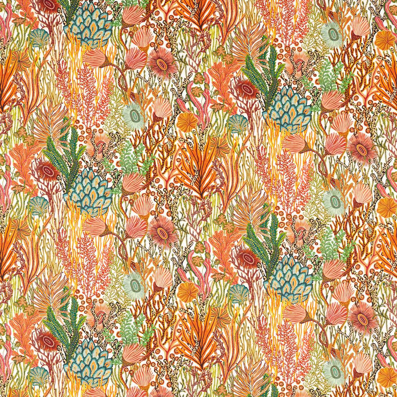 Harlequin Acropora Brazillian Rosewood/Nectar/Tree Fabric Sample HLUM121052